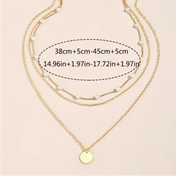 14K Gold filled Layering Pearl Necklace - Picture 4 of 4